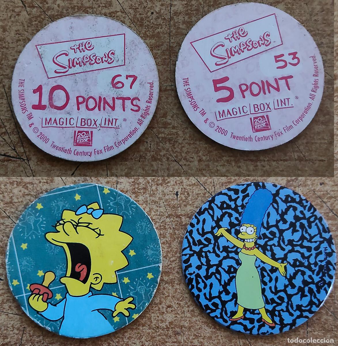 Trading Cards: Tazo The Simpsons N&deg; 53 + no 67 - a&ntilde;o 2000 - Magic Box Int -