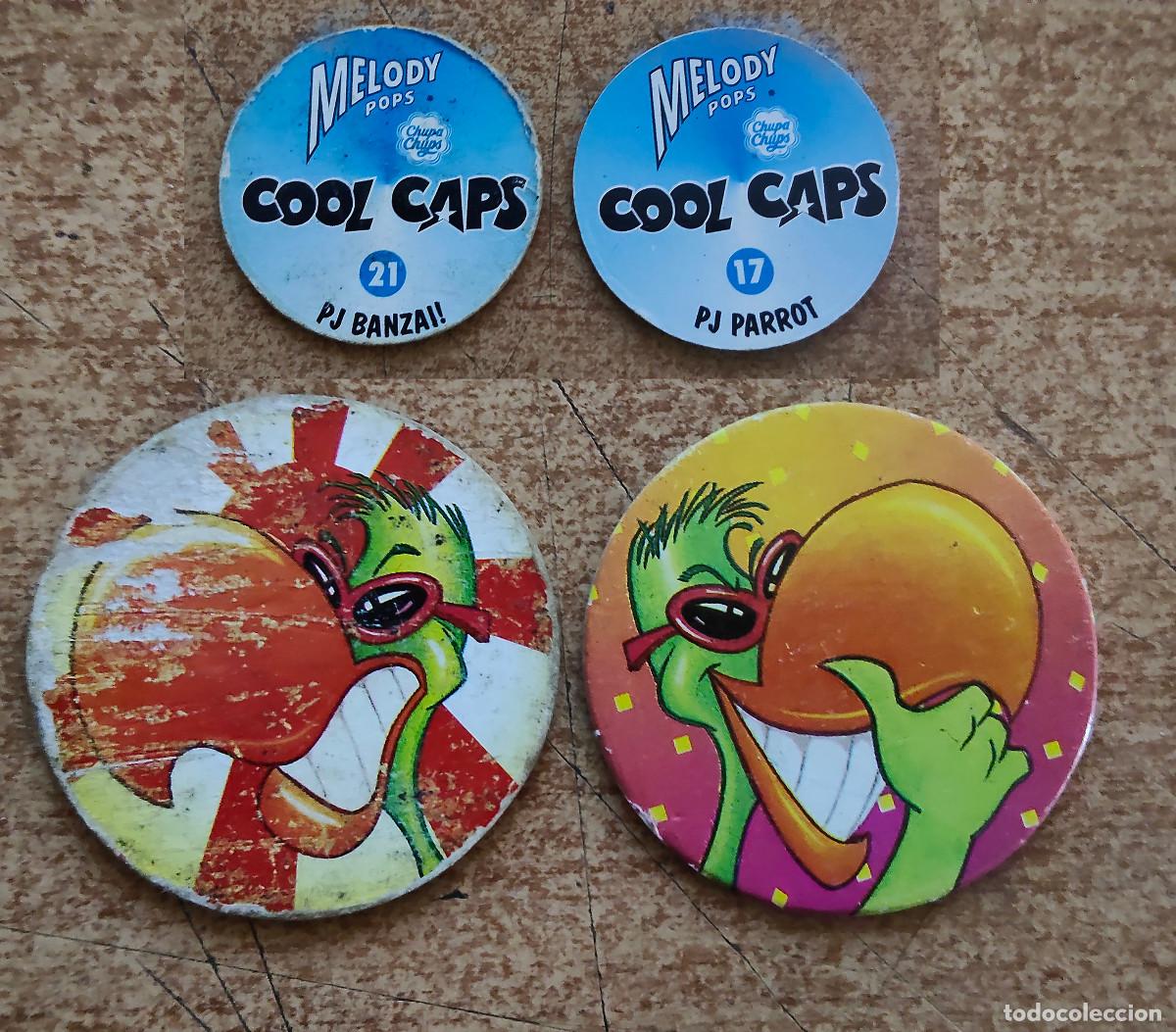 Trading Cards: TAZO MELODY POPS - COOL CAPS - N&ordm; 17 + 21 - chupa chups