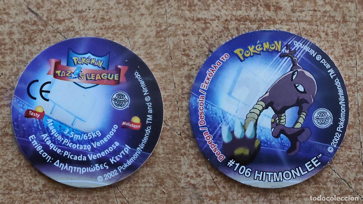 Trading Cards: TAZO POKEMON -- A&Ntilde;O 2002 -- POKEMON TAZOS LEAGUE -- MATUTANO - ESPA&Ntilde;A -- N&ordm; 106