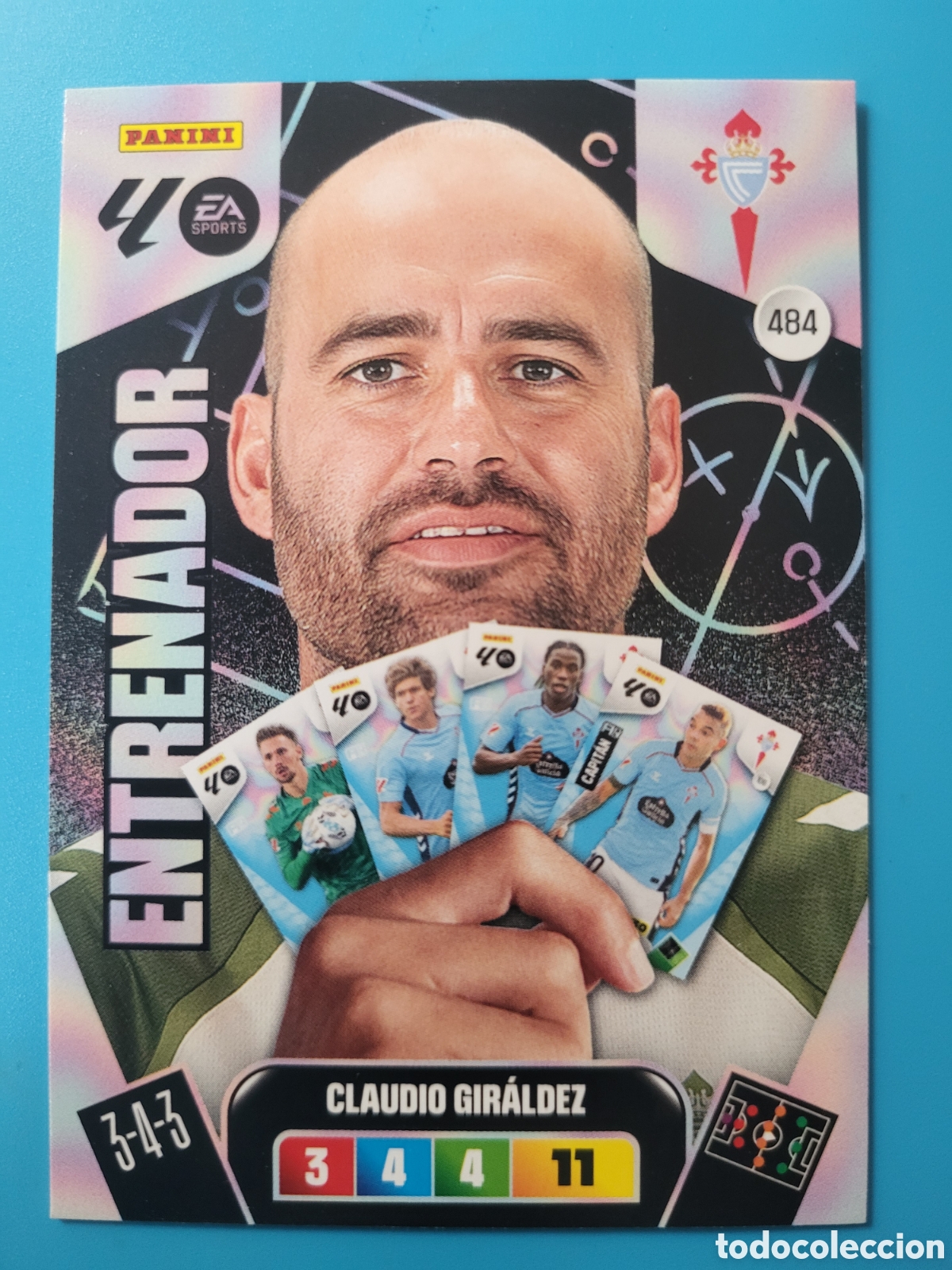 Trading Cards: 484 Claudio Giraldez Entrenador / Adrenalyn XL 2025