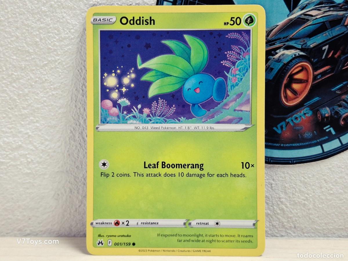 Trading Cards: Carta Oddish 001 Pokemon Crown Zenith EN