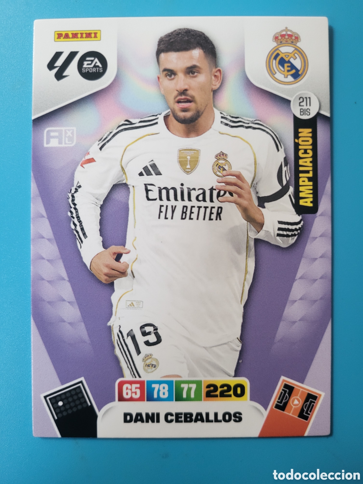 Trading Cards: 211 BIS Dani Ceballos Ampliaci&oacute;n [MO] / Adrenalyn XL 2025