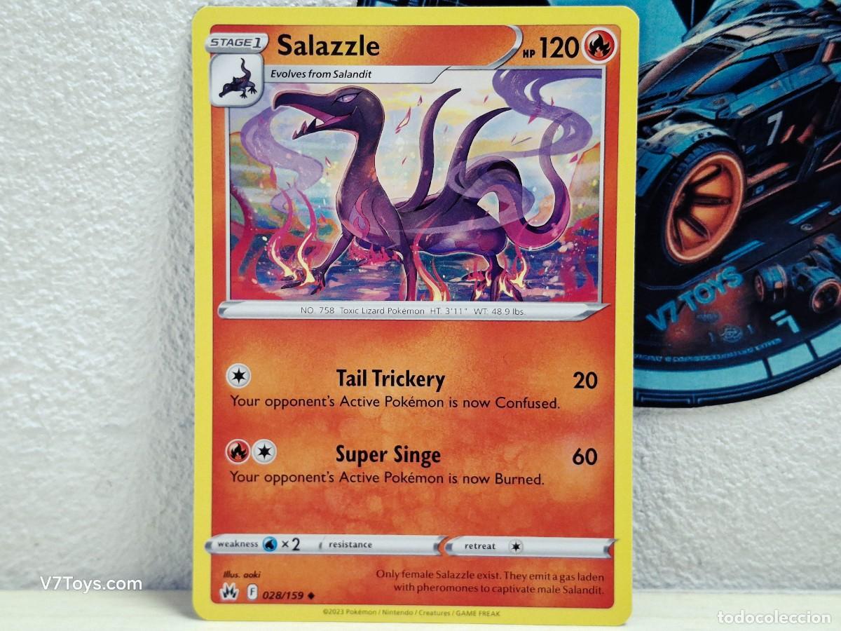 Trading Cards: Carta Salazzle 028 Pokemon Crown Zenith EN