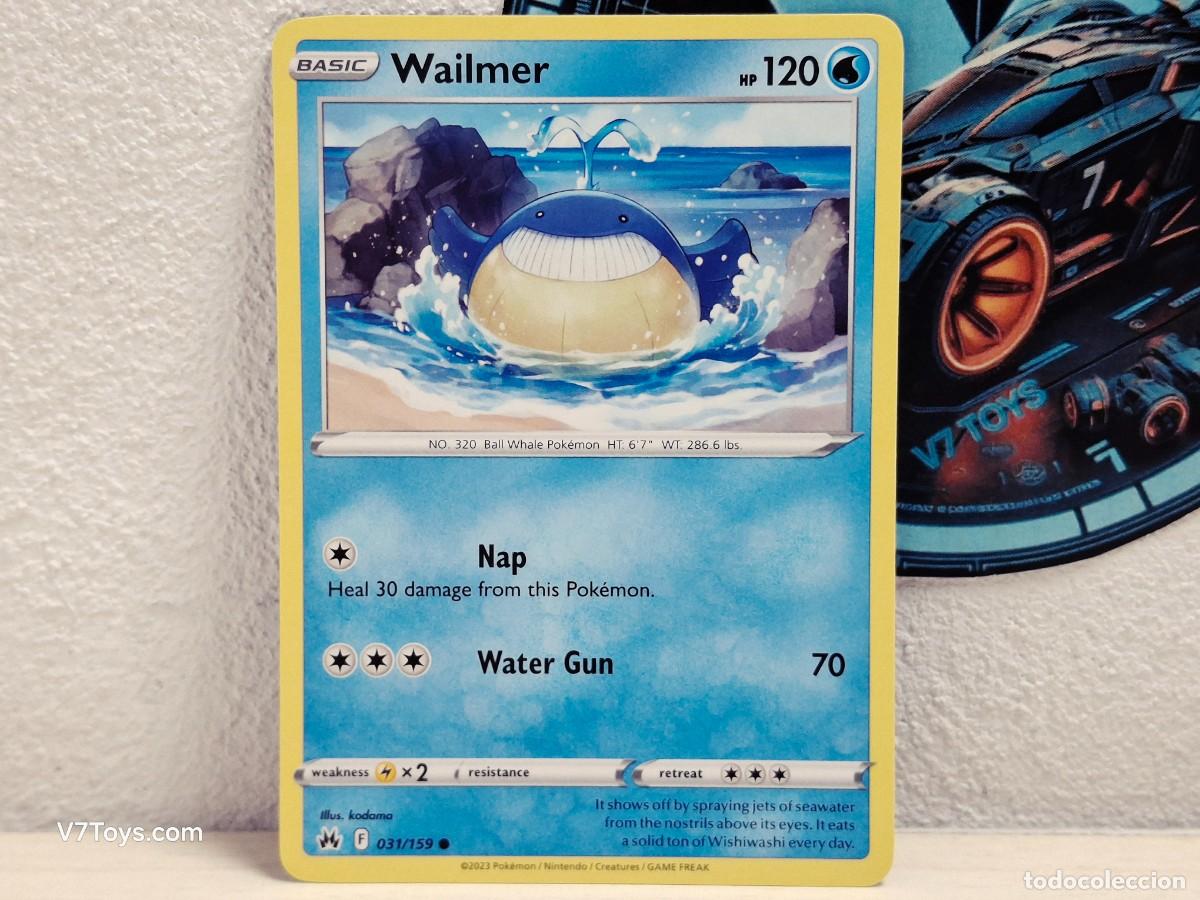 Trading Cards: Carta Wailmer 031 Pokemon Crown Zenith EN