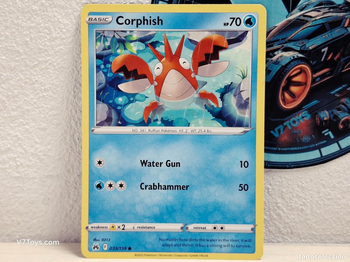Trading Cards: Carta Corphish 033 Pokemon Crown Zenith EN