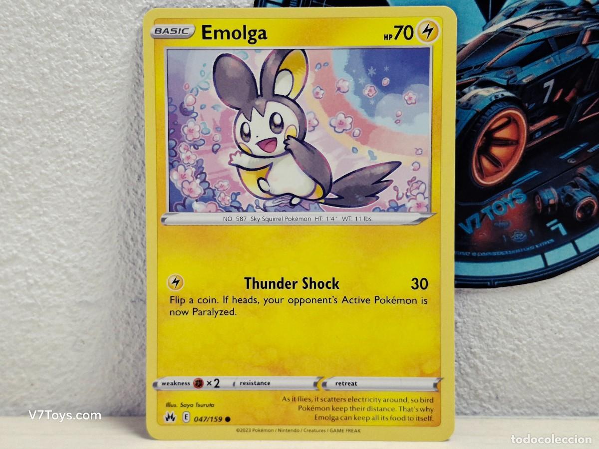 Trading Cards: Carta Emolga 047 Pokemon Crown Zenith EN