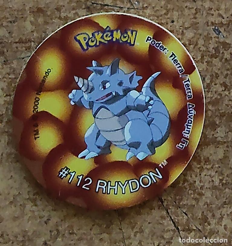 Trading Cards: Tazo 121 - 112 Rhydon - Pokemon Tazo 2 - Matutano - Nintendo 2000