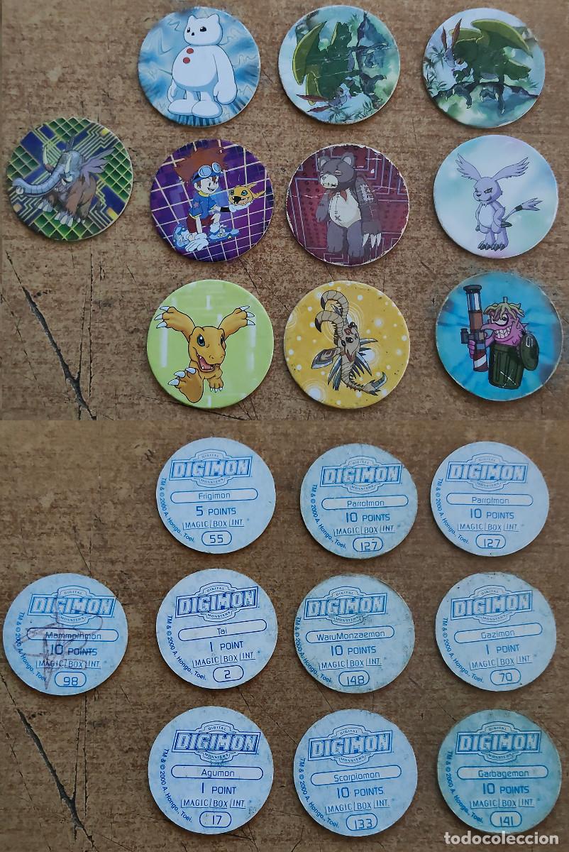 Trading Cards: TAZO DIGIMON MAGIC BOX INT 2000 - 10 unidades - N&ordm; 2 - 17 - 55 - 70 - 98 - 127 -133 - 141 - 148