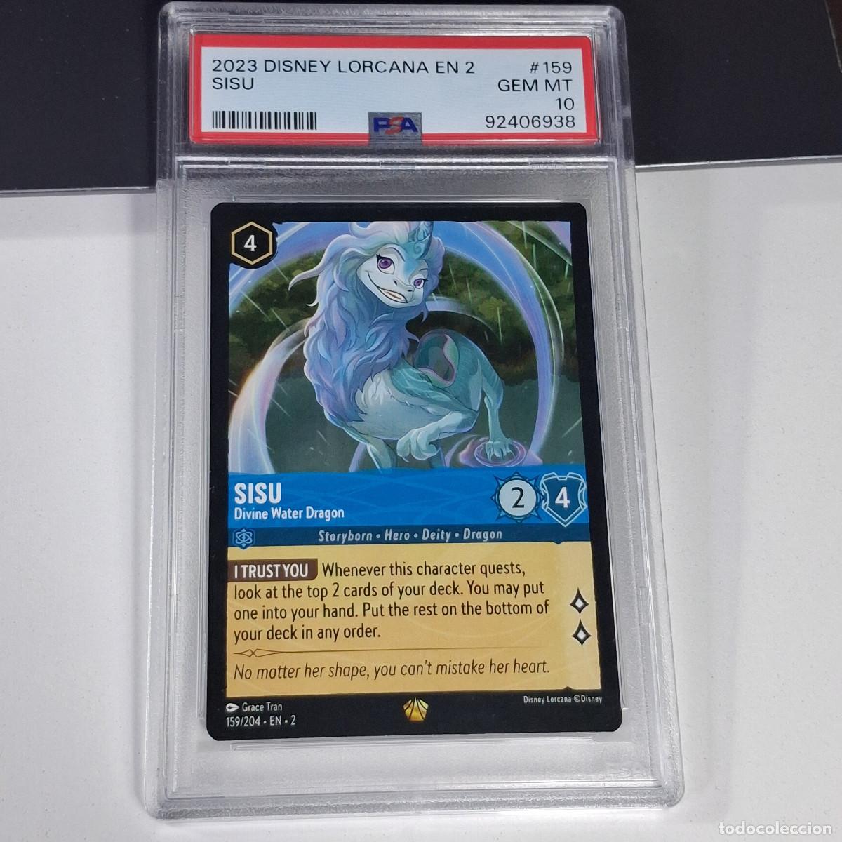 Trading Cards: 159 SISU DIVINE WATER DRAGON PSA 10 GEM MINT DISNEY LORCANA RISE OF THE FLOODBORN