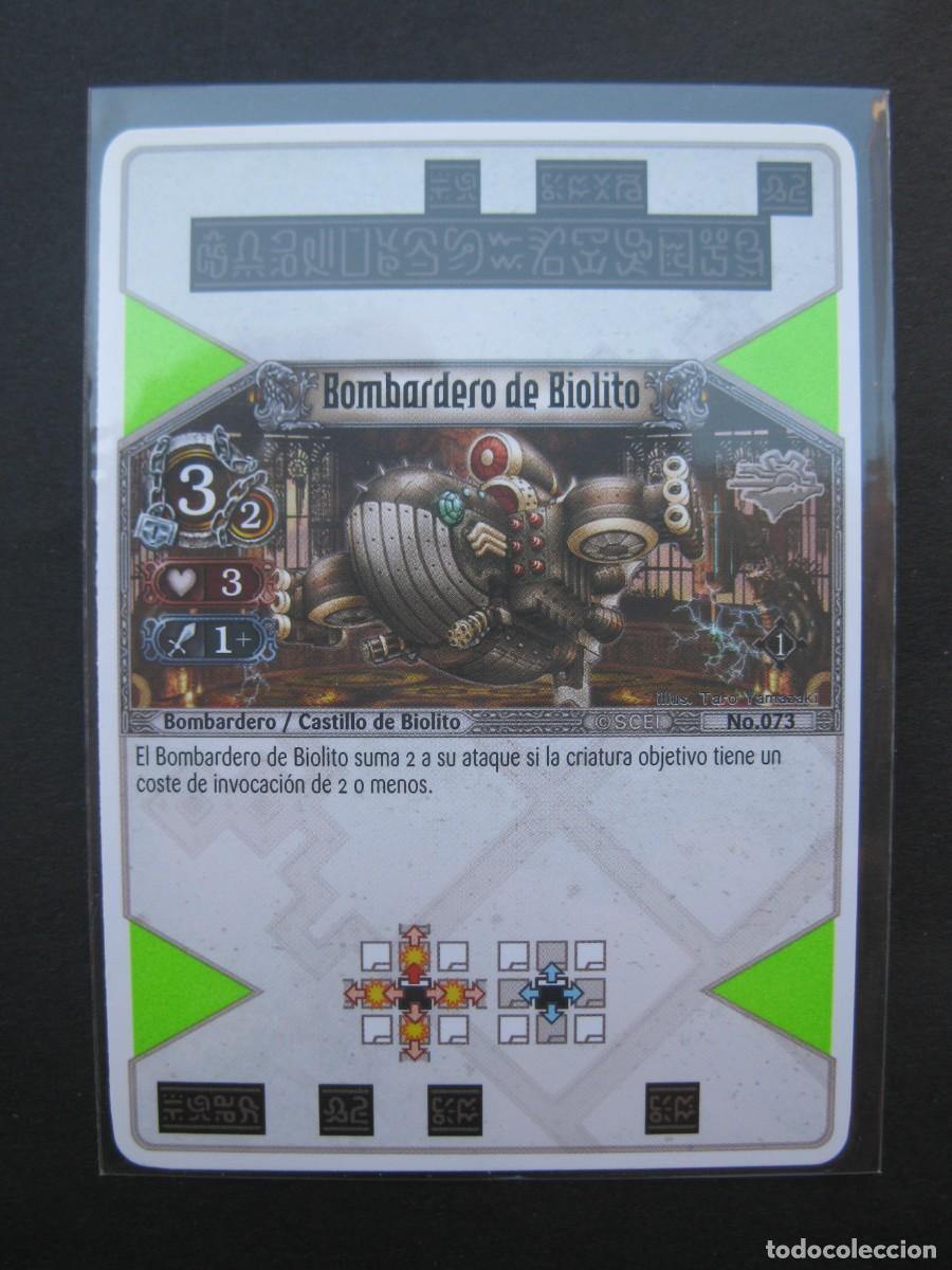 Trading Cards: THE EYE OF JUDGMENT - CARTA N&ordm; 73 - BOMBARDERO DE BIOLITO - CASTILLO DE BIOLITO - PLAYSTATION 3