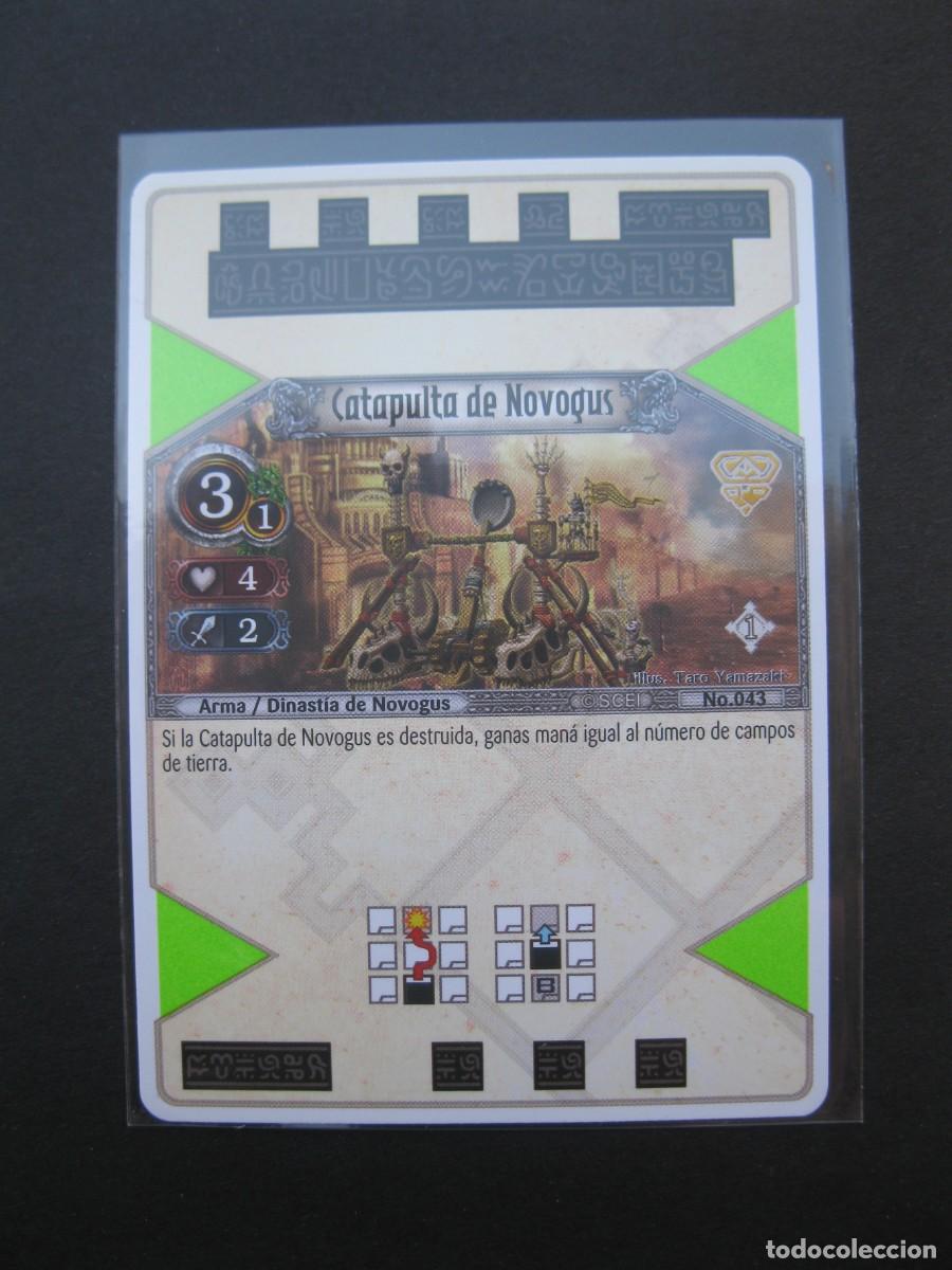 Trading Cards: THE EYE OF JUDGMENT - CARTA N&ordm; 43 - CATAPULTA DE NOVOGUS - ARMA - DINASTIA - PLAYSTATION 3