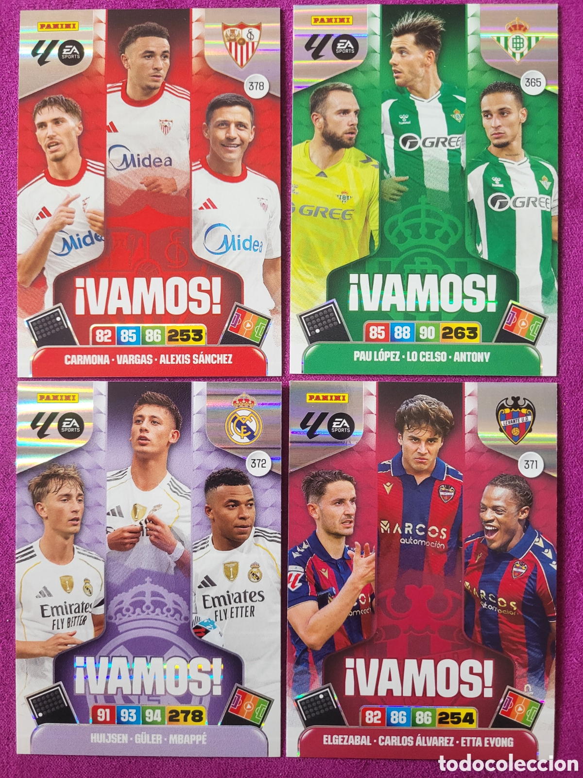 Trading Cards: [LOTE] 4x &iexcl;Vamos! / Adrenalyn XL 2025