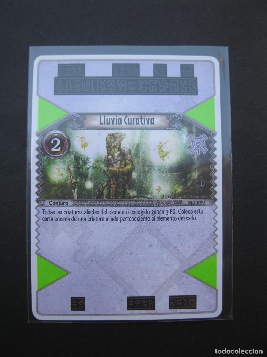 Trading Cards: THE EYE OF JUDGMENT - CARTA N&ordm; 97 - LLUVIA CURATIVA - CONJURO - PLAYSTATION 3