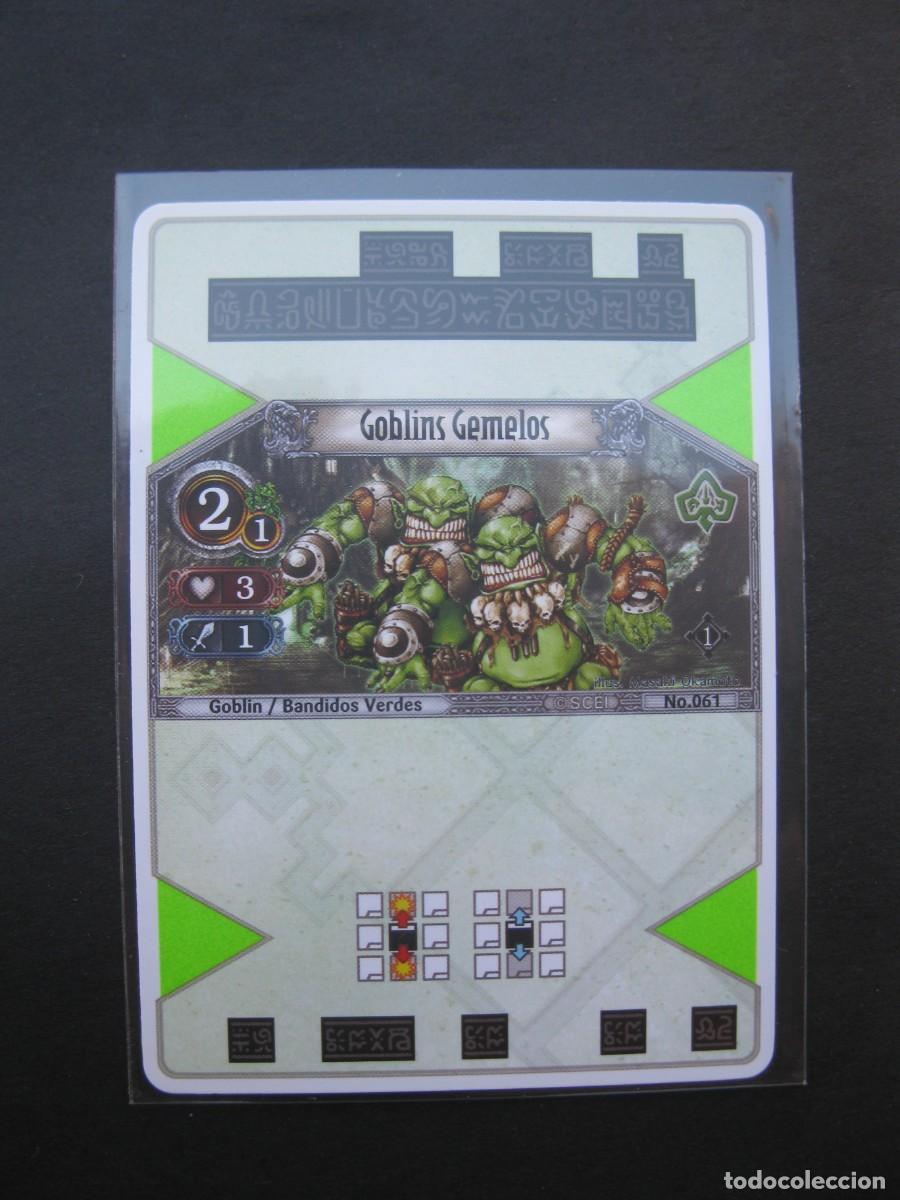 Trading Cards: THE EYE OF JUDGMENT - CARTA N&ordm; 61 - GOBLINS GEMELOS - GOBLIN - BANDIDOS VERDES - PLAYSTATION 3