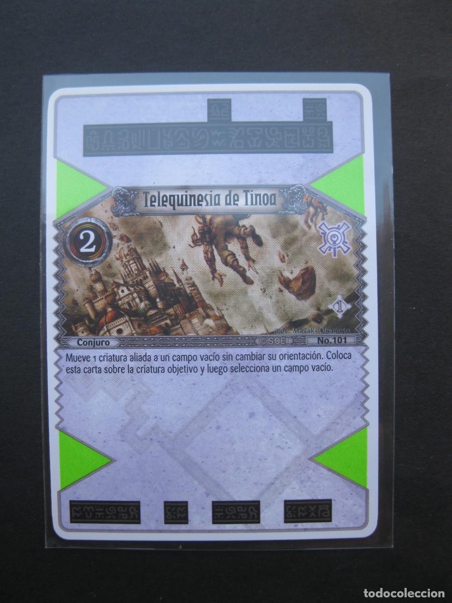 Trading Cards: THE EYE OF JUDGMENT - CARTA N&ordm; 101 - TELEQUINESIA DE TINOA - CONJURO - PLAYSTATION 3