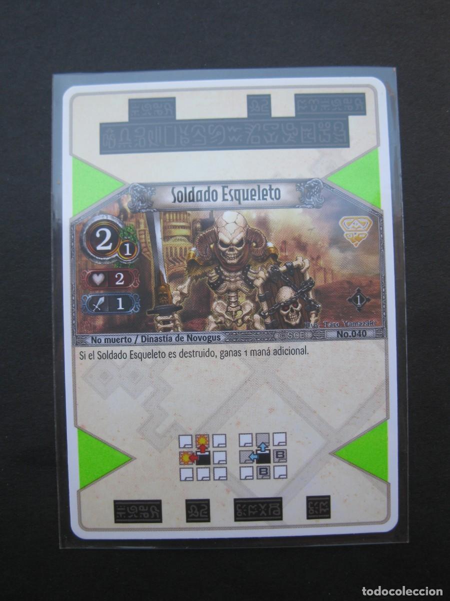Trading Cards: THE EYE OF JUDGMENT - CARTA N&ordm; 40 - SOLDADO ESQUELETO - NO MUERTO - NOVOGUS - PLAYSTATION 3