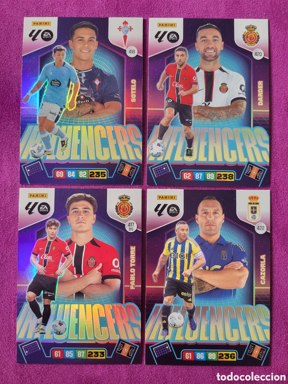 Trading Cards: [LOTE] 4x Influencers / Adrenalyn XL 2025
