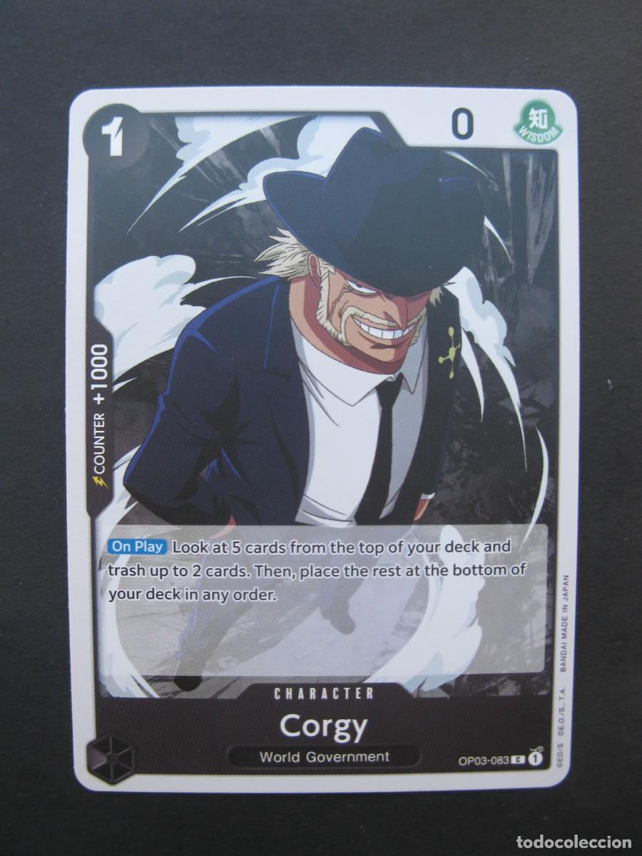 Trading Cards: CARTA - ONE PIECE - TRADING CARD - CORGY - EN INGL&Eacute;S - BANDAI.