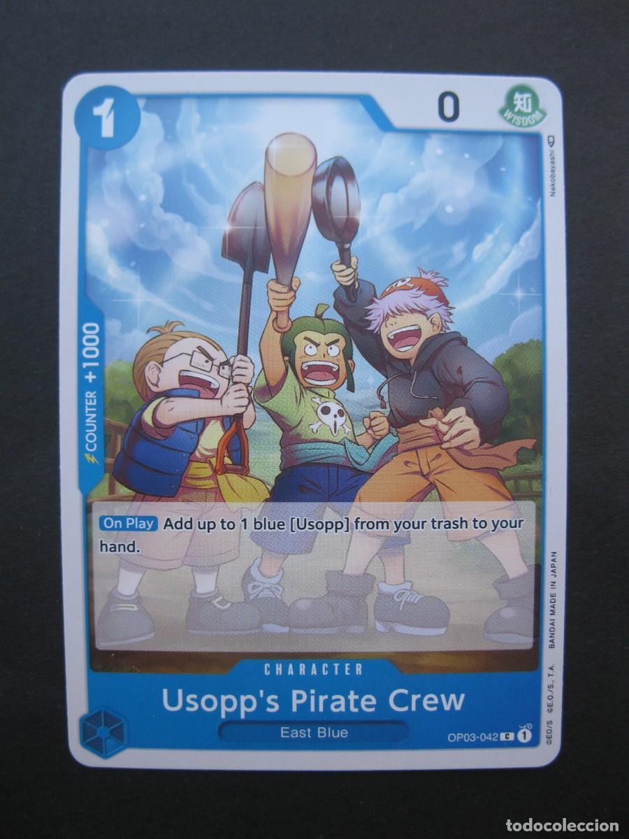 Trading Cards: CARTA - ONE PIECE - TRADING CARD - USOPP'S PIRATE CREW - EN INGL&Eacute;S - BANDAI.