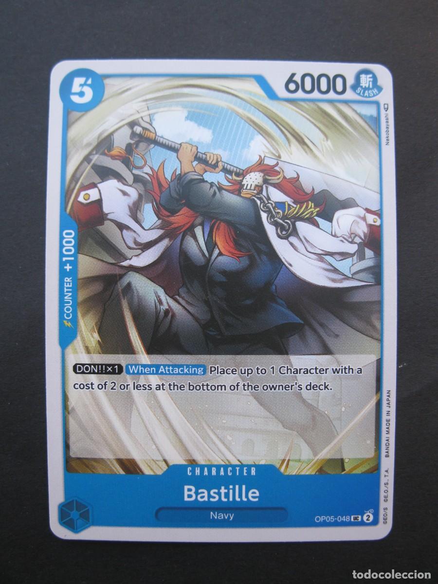 Trading Cards: CARTA - ONE PIECE - TRADING CARD - BASTILLE - EN INGL&Eacute;S - BANDAI.