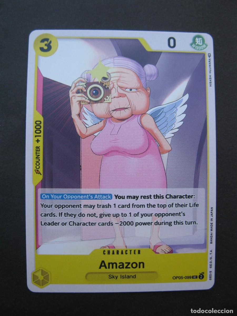 Trading Cards: CARTA - ONE PIECE - TRADING CARD - AMAZON - EN INGL&Eacute;S - BANDAI.