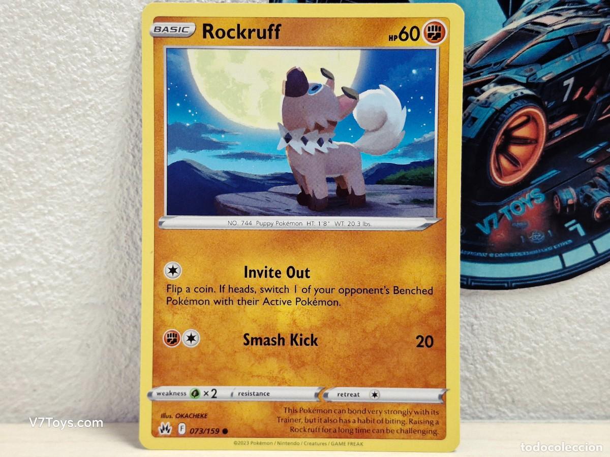Trading Cards: Carta Rockruff 073 Pokemon Crown Zenith EN