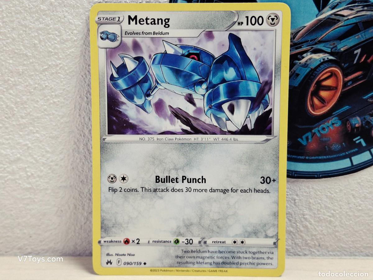 Trading Cards: Carta Metang 090 Pokemon Crown Zenith EN