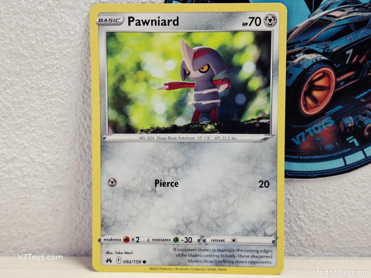 Trading Cards: Carta Pawniard 092 Pokemon Crown Zenith EN
