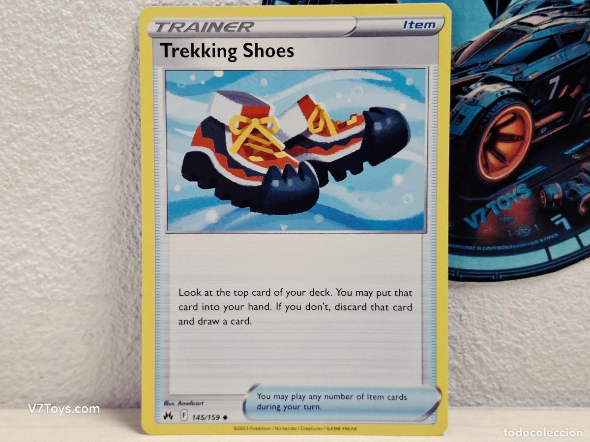 Trading Cards: Carta Trekking Shoes 145 Pokemon Crown Zenith EN