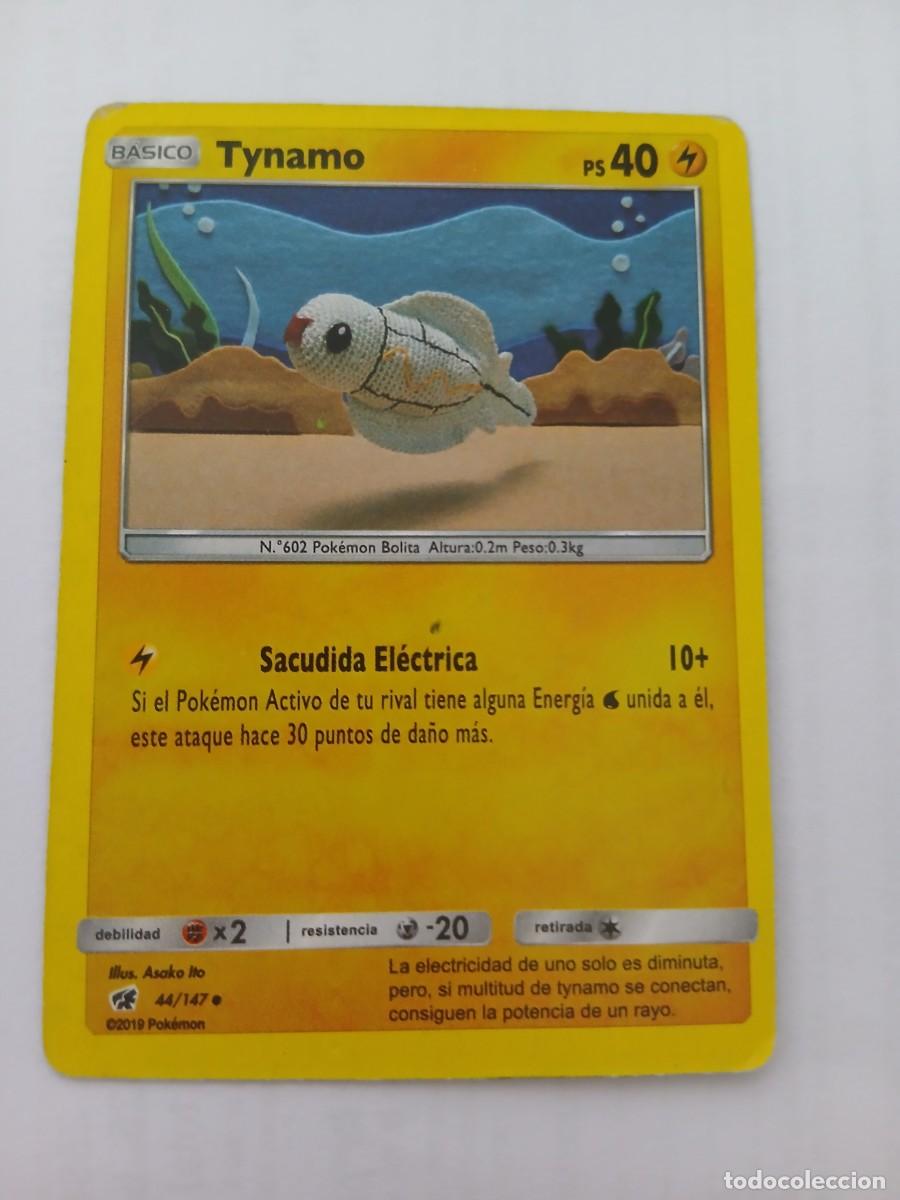 Trading Cards: Carta Pok&eacute;mon de Tynamo, edici&oacute;n en espa&ntilde;ol. - N&uacute;mero de carta: 44/147 - A&ntilde;o de publicaci&oacute;n: 2019 -