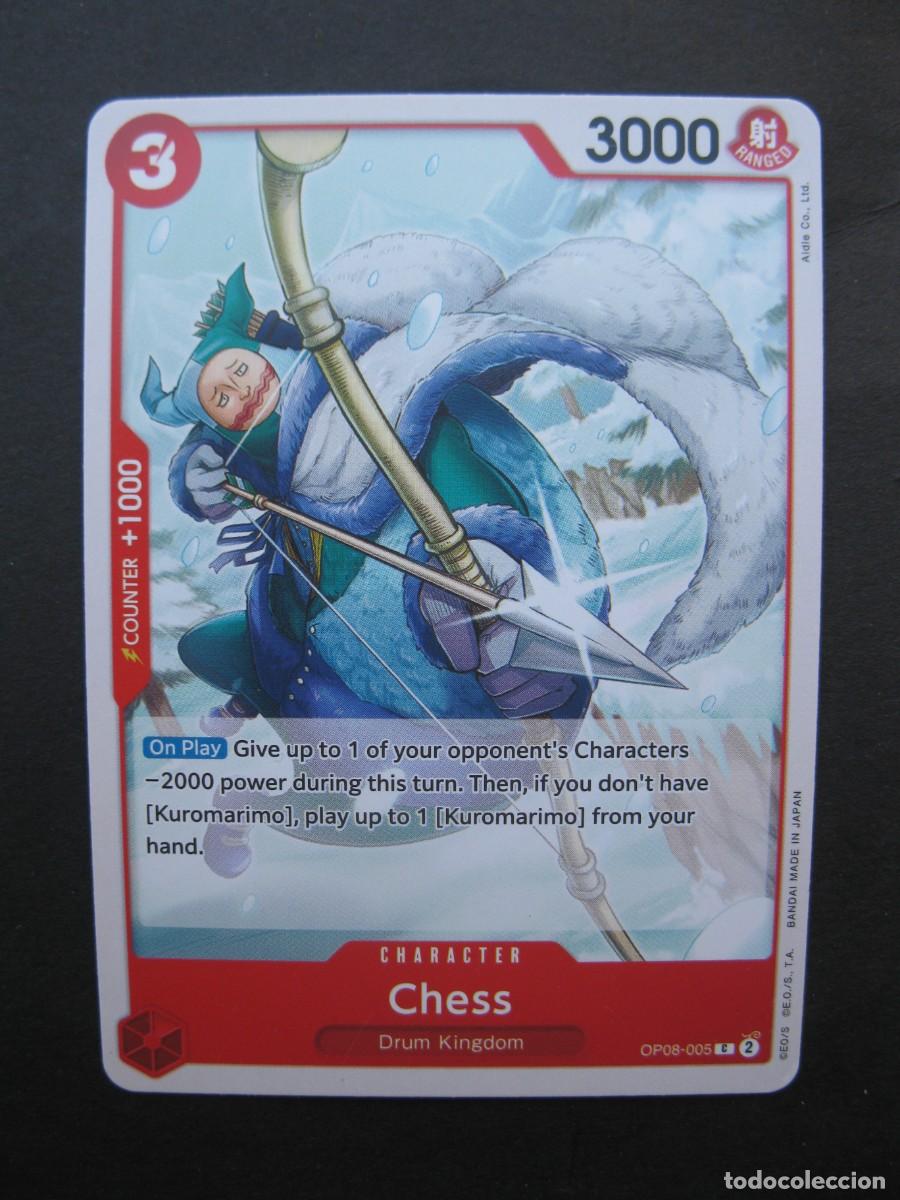 Trading Cards: CARTA - ONE PIECE - TRADING CARD - CHESS - EN INGL&Eacute;S - BANDAI.