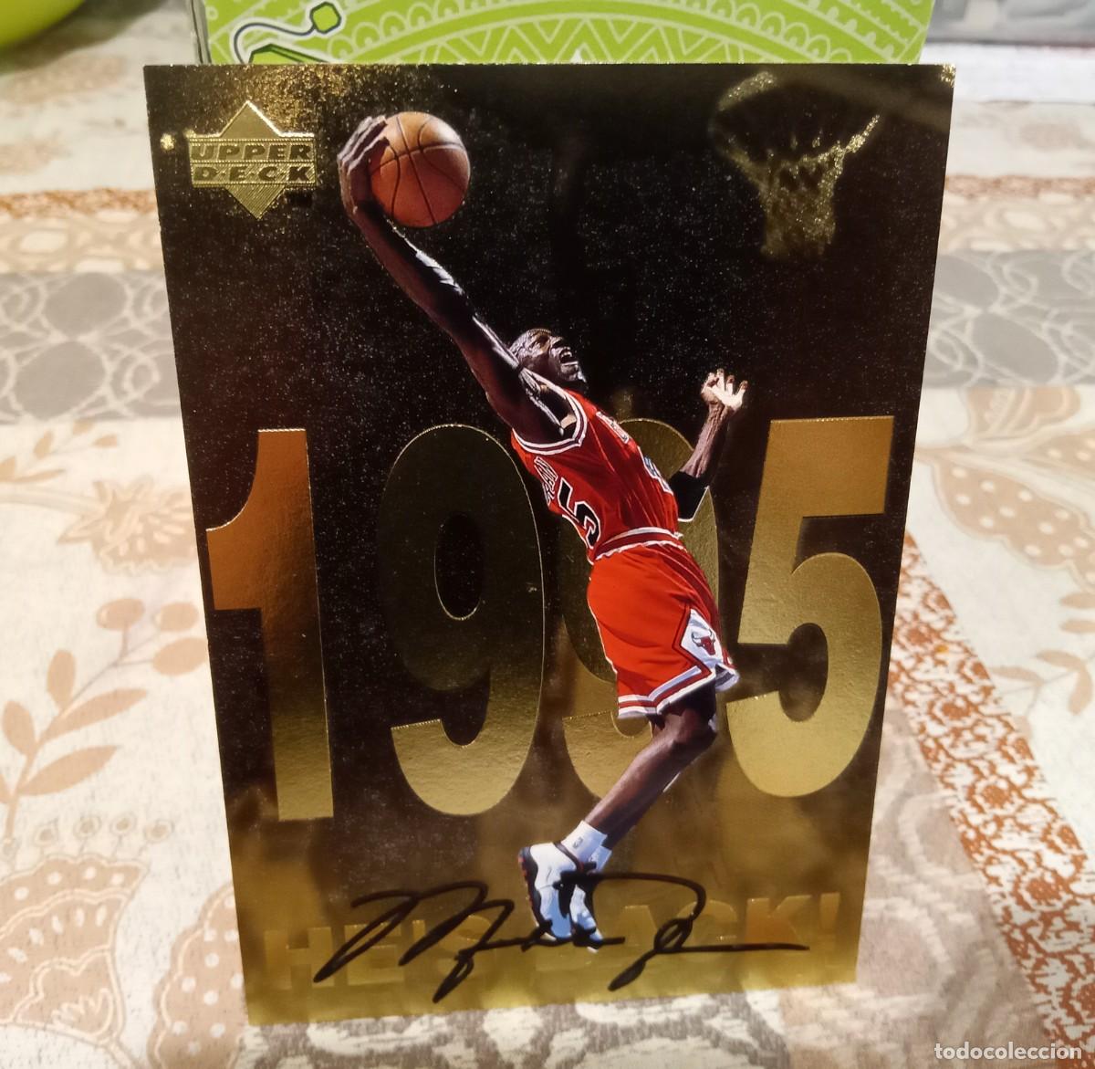 Trading Cards: CROMO TARJETA TRADING CARD JUMBO MICHAEL JORDAN #10 HE'S BACK 1995 UPPER DECK 1998