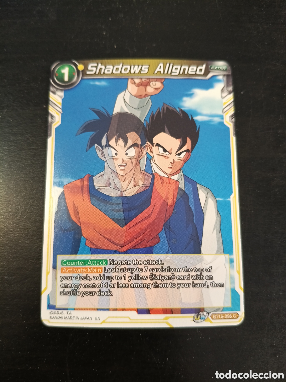 Trading Cards: Carta Dragon Ball Shadows Aligned super card game card BT16 - 096