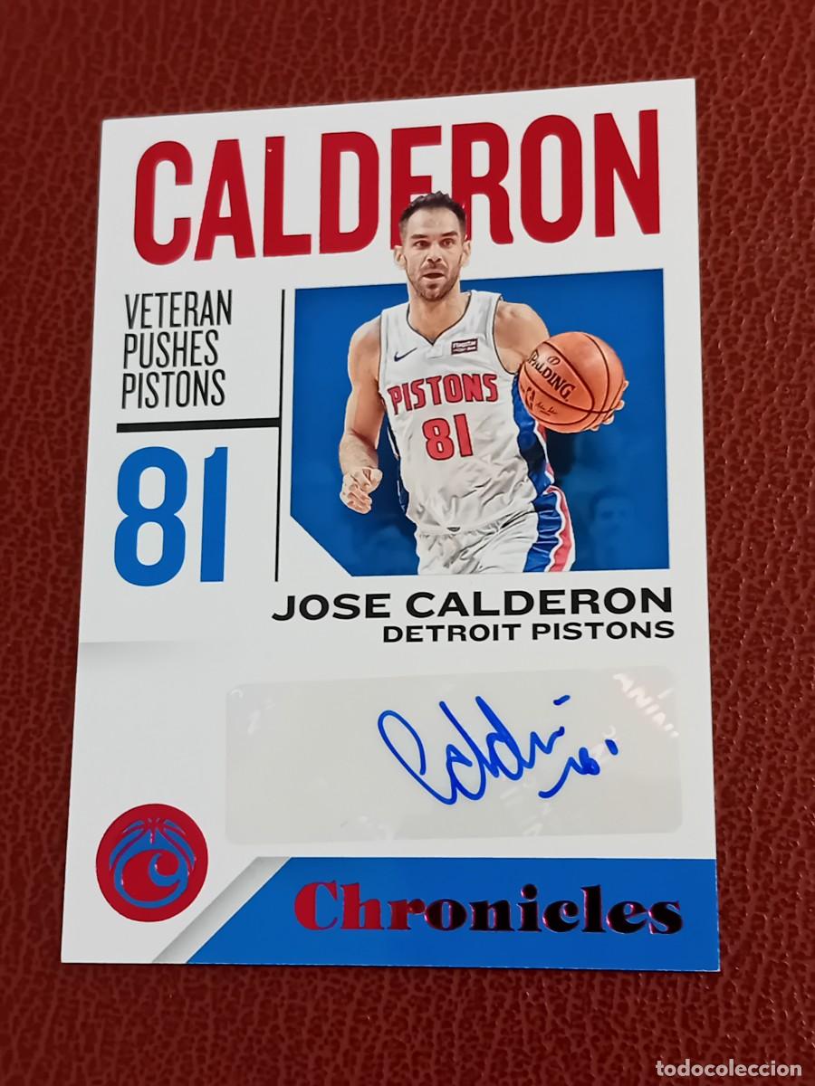Trading Cards: Auto Card Jose Manuel Calder&oacute;n Detroit Pistons Chronicles 2018-19