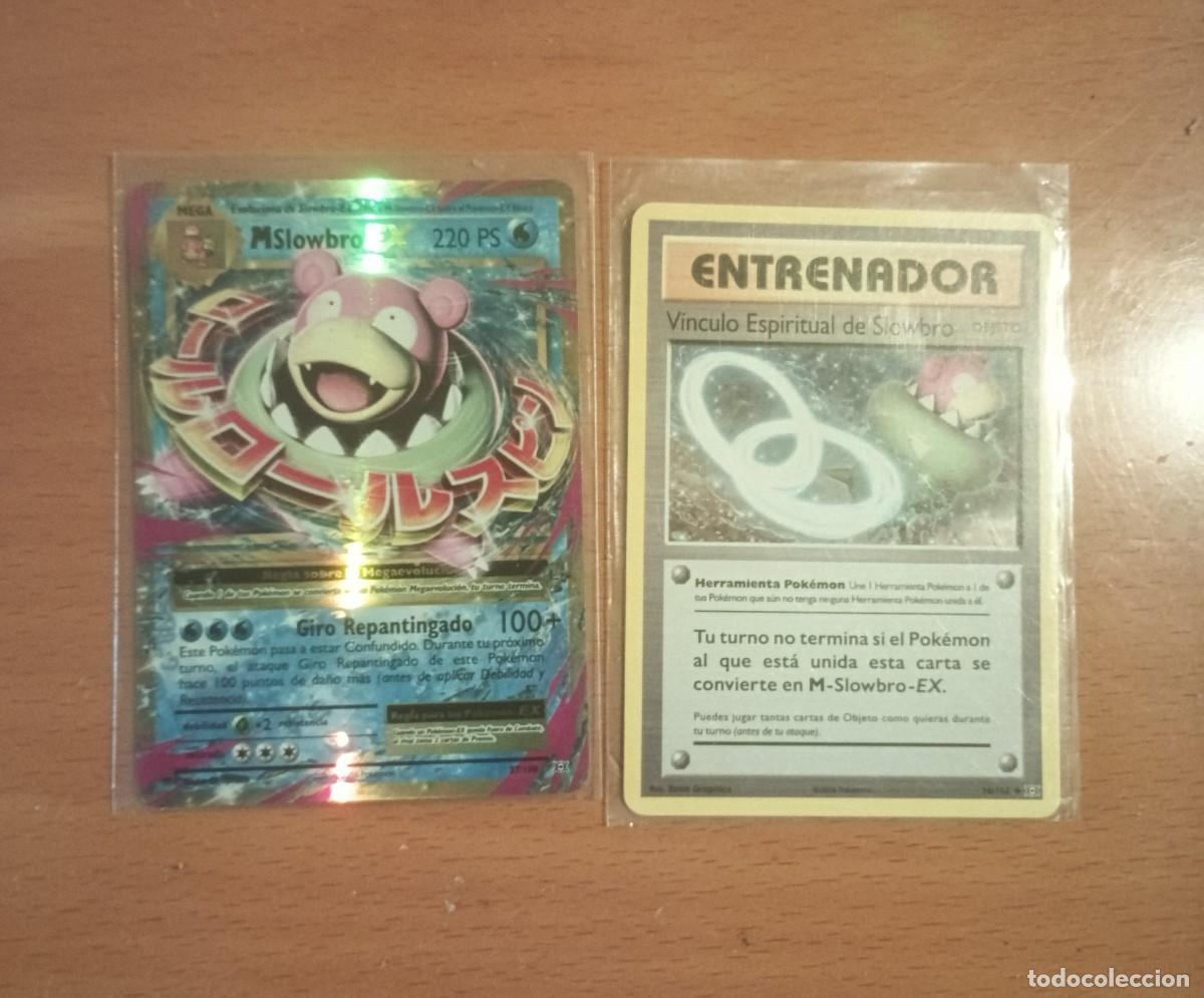 Trading Cards: Carta Pok&eacute;mon MSlowbro EX + V&iacute;nculo espiritual de Slowbro