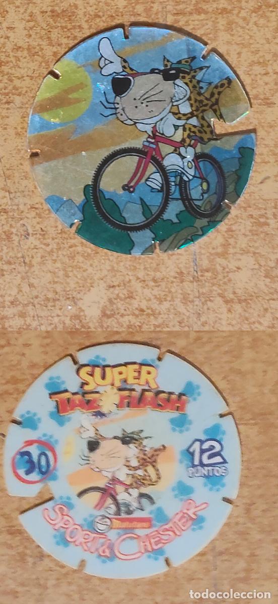 Cartas Colecion&aacute;veis: SPORT & CHESTER #30 TAZOFLASH CHESTER 1995 SUPER TAZO FLASH MATUTANO