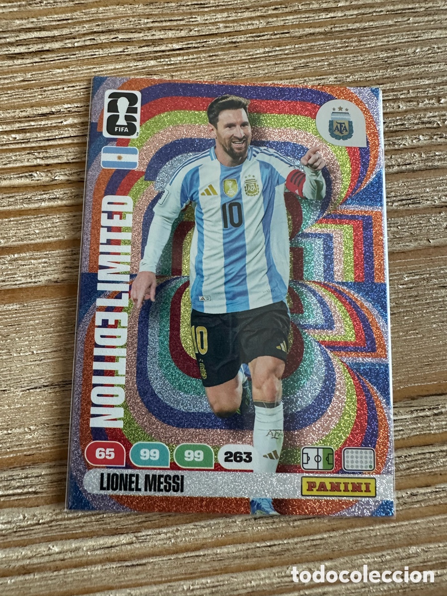 Trading Cards: MESSI ARGENTINA LIMITED EDITION ADRENALYN.XL MUNDIAL 2026 WORLD CUP USA MEX CAN