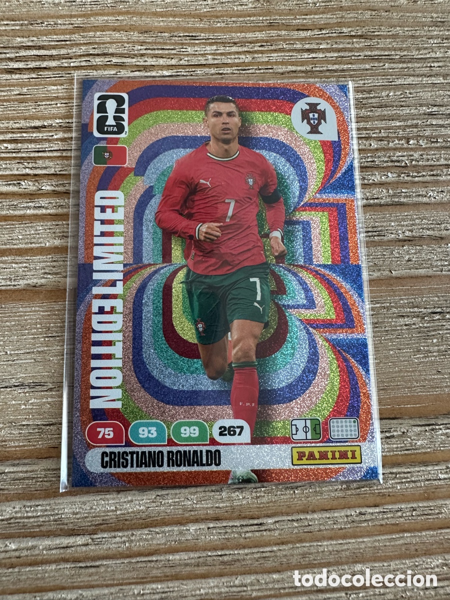 Trading Cards: CRISTIANO RONALDO PORTUGAL LIMITED EDITION ADRENALYN.XL MUNDIAL 2026 WORLD CUP USA MEX CAN