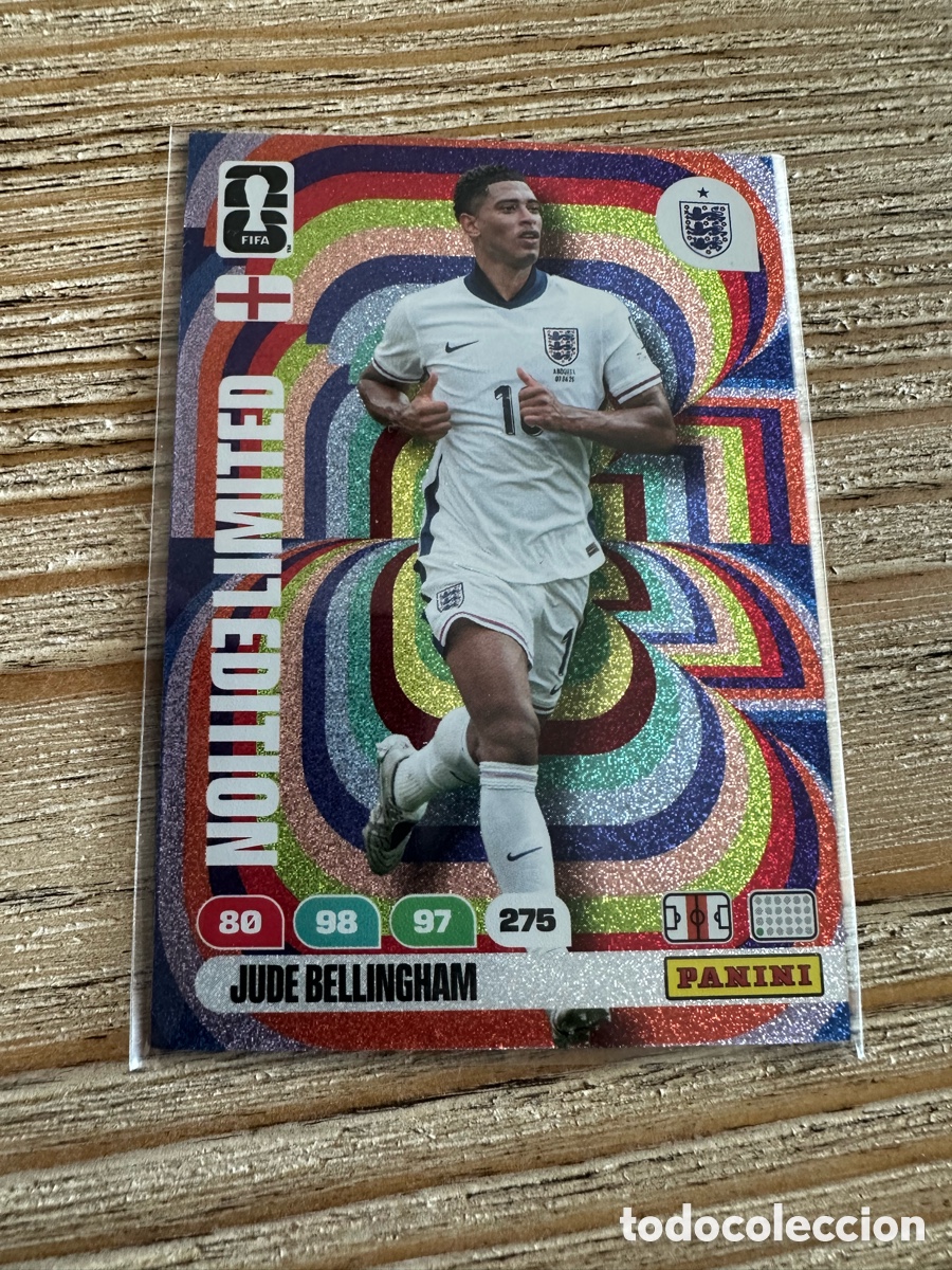 Trading Cards: JUDE BELLLINGHAM INGLATERRA LIMITED EDITION ADRENALYN.XL MUNDIAL 2026 WORLD CUP USA MEX CAN