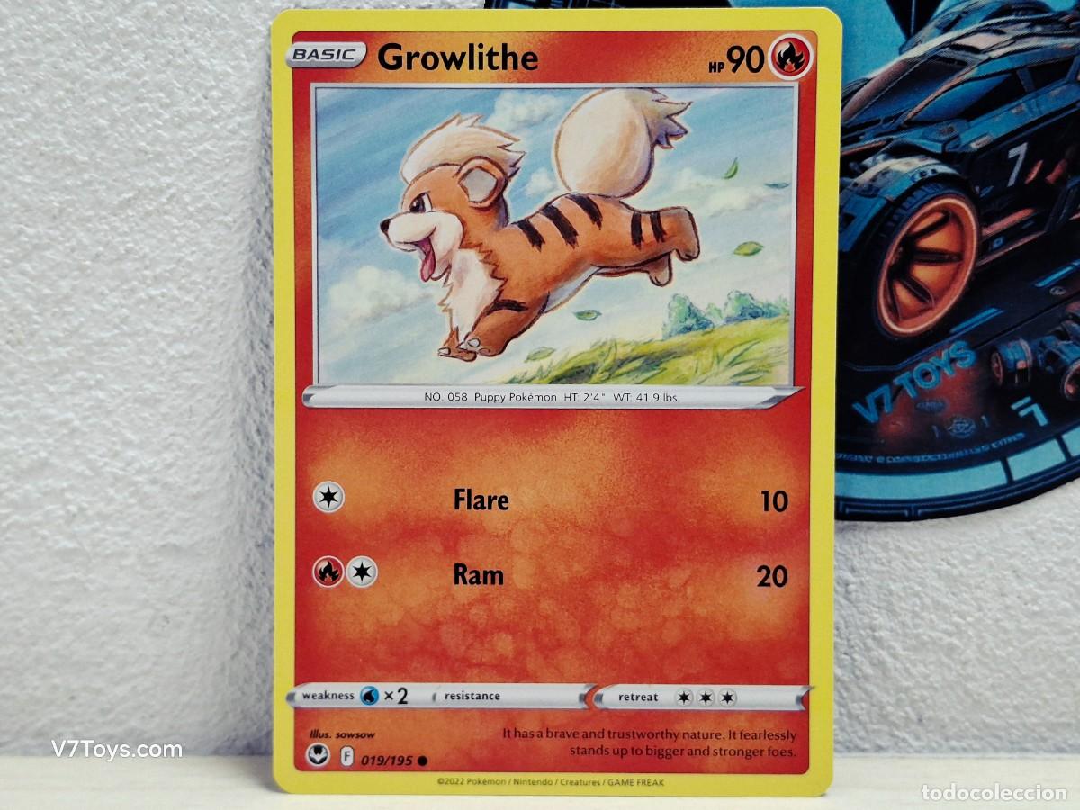 Trading Cards: Carta Growlithe 019 Pokemon Silver Tempest EN