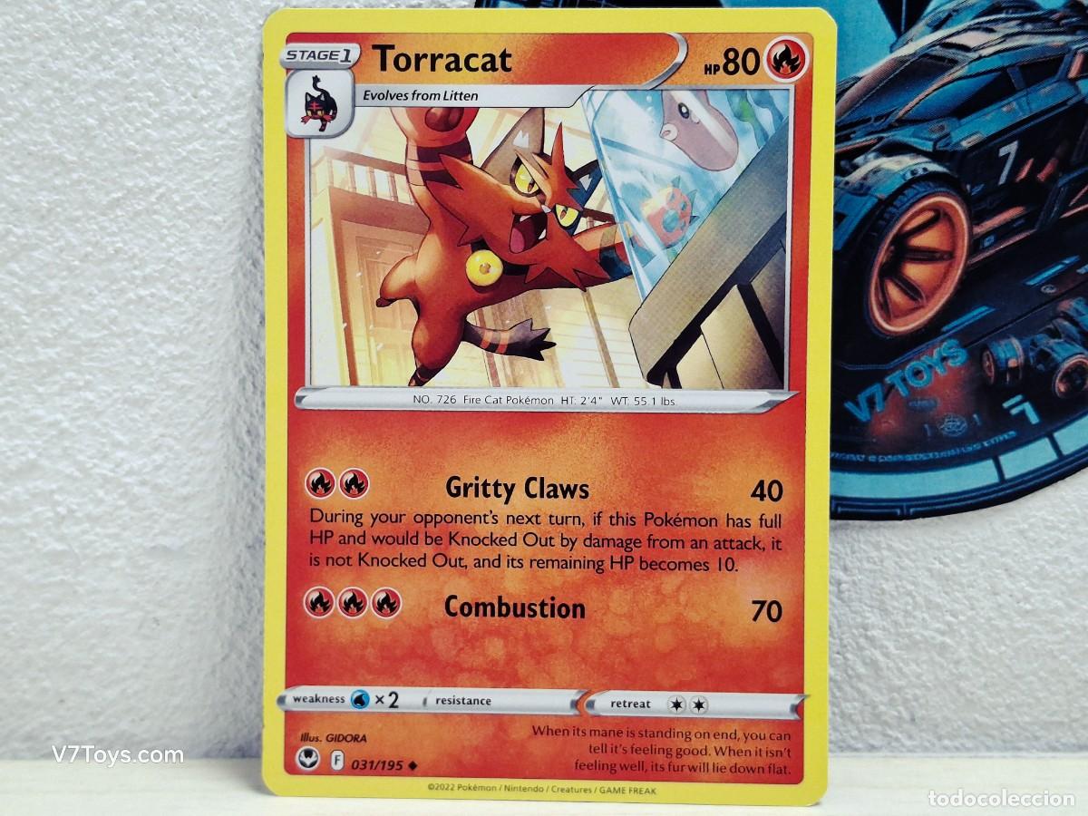 Trading Cards: Carta Torracat 031 Pokemon Silver Tempest EN
