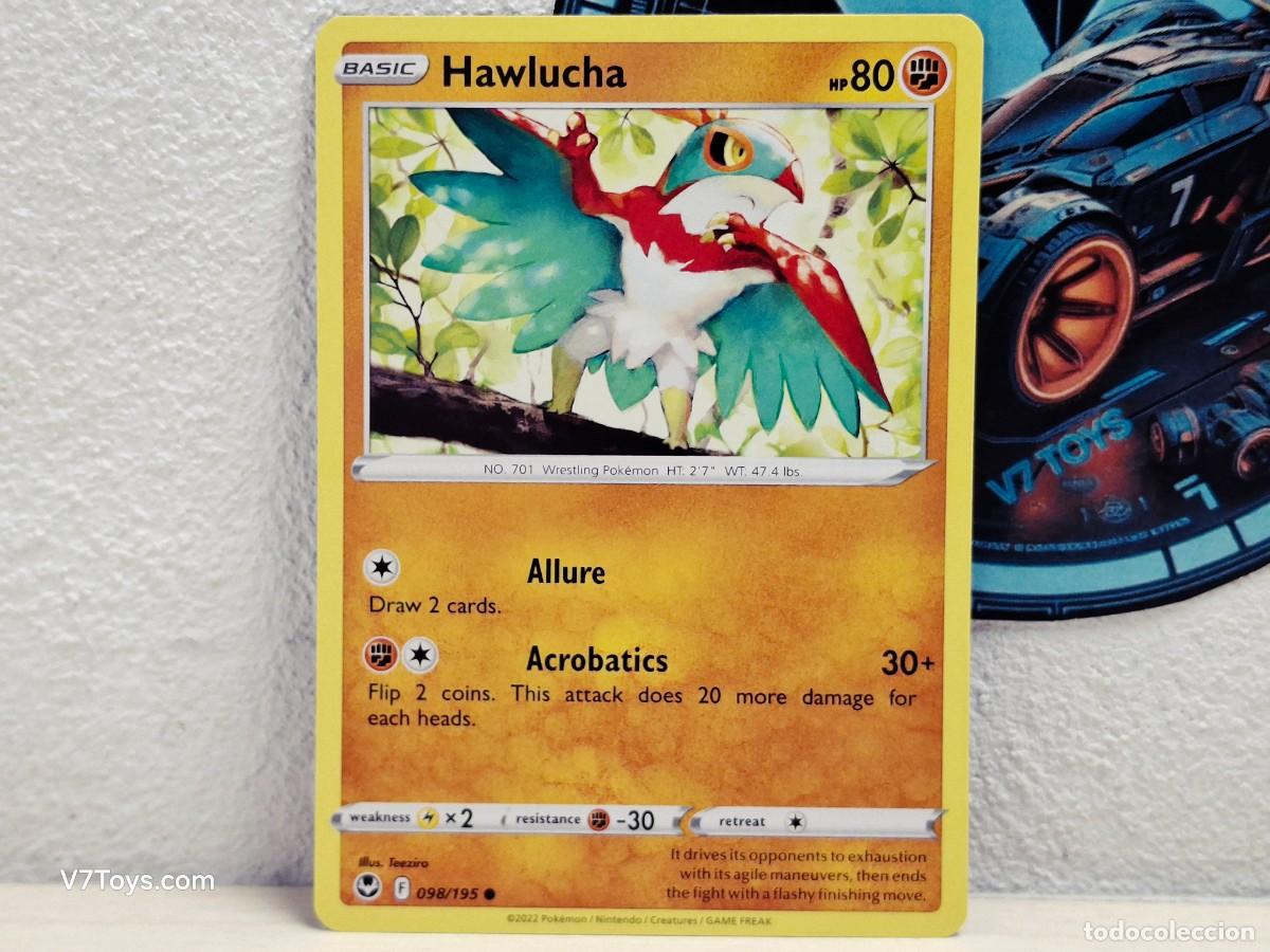 Trading Cards: Carta Hawlucha 098 Pokemon Silver Tempest EN