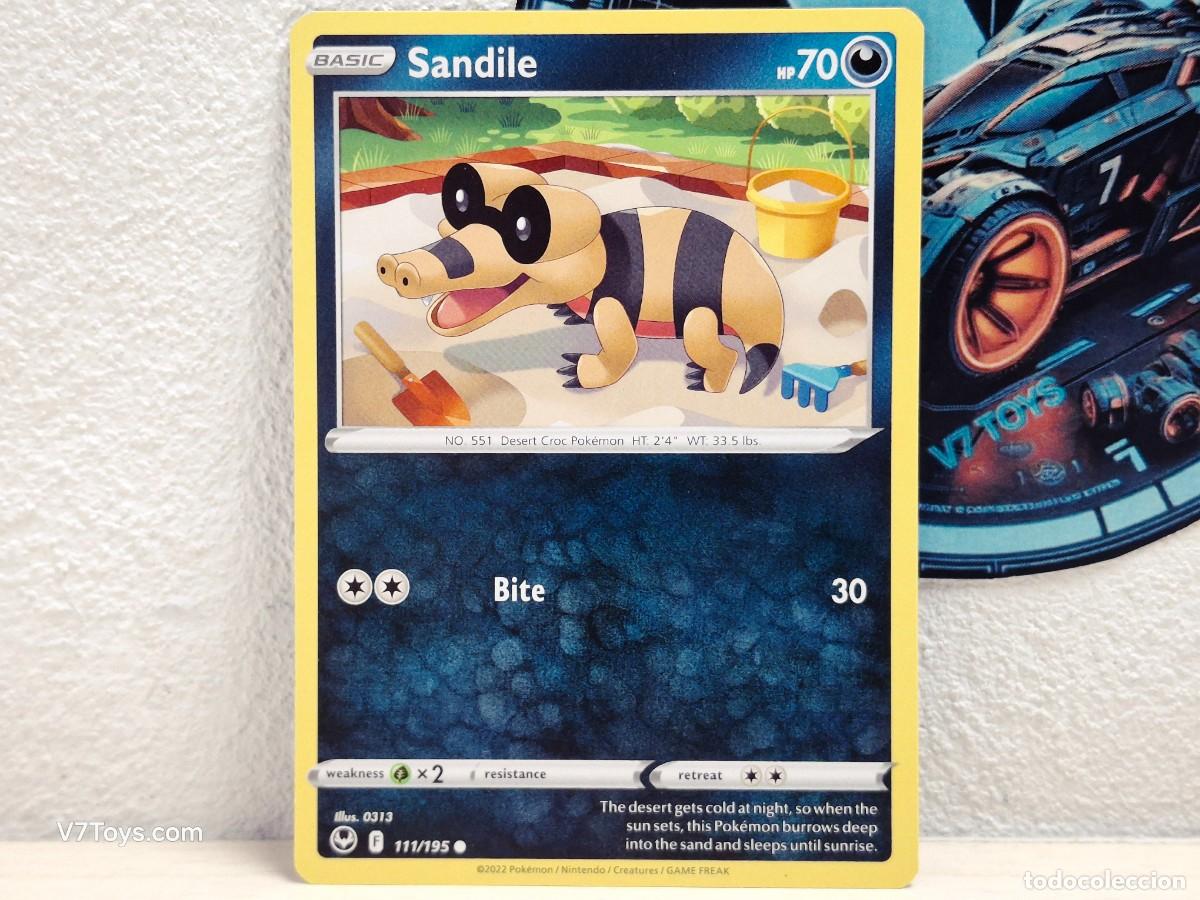 Trading Cards: Carta Sandile 111 Pokemon Silver Tempest EN