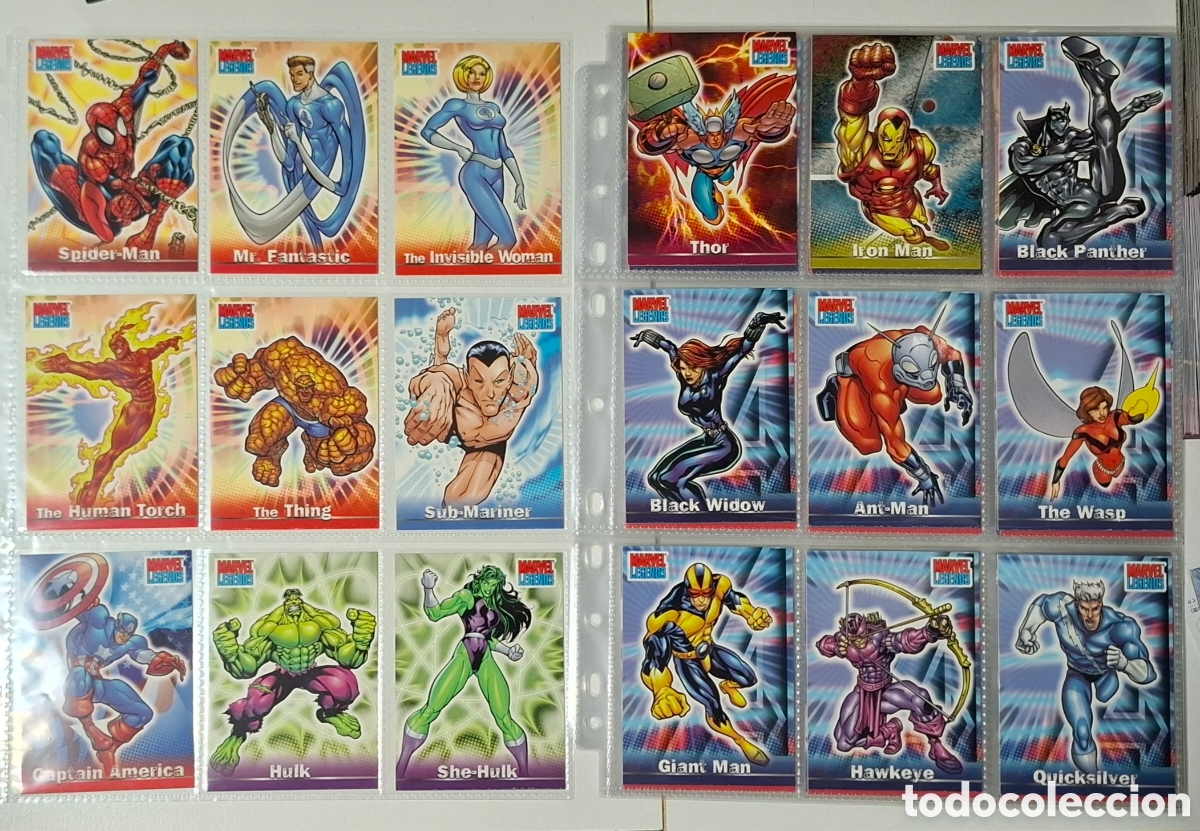 Trading cards: Marvel Legends trading card set completo - Foto 2