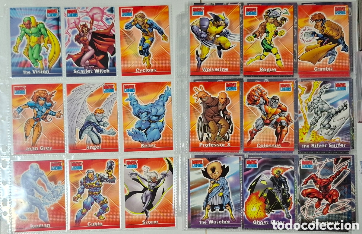 Trading cards: Marvel Legends trading card set completo - Foto 3