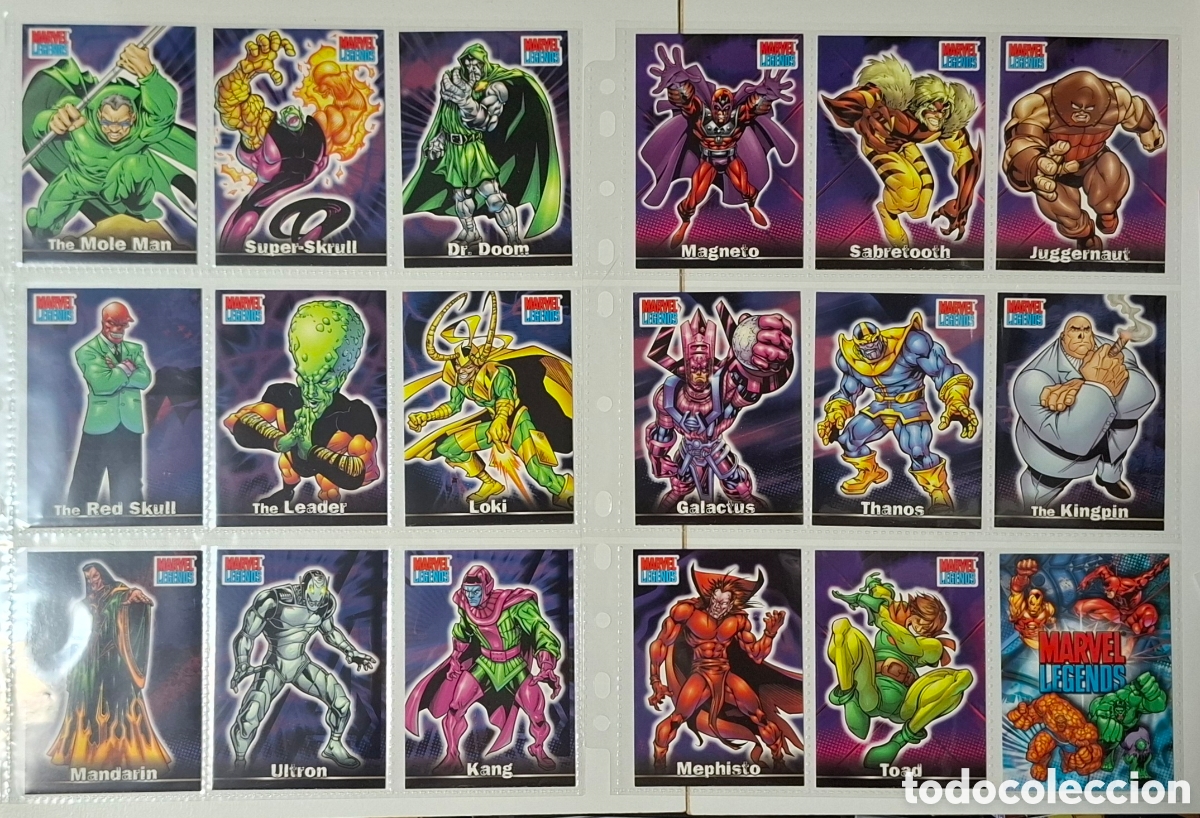 Trading cards: Marvel Legends trading card set completo - Foto 5