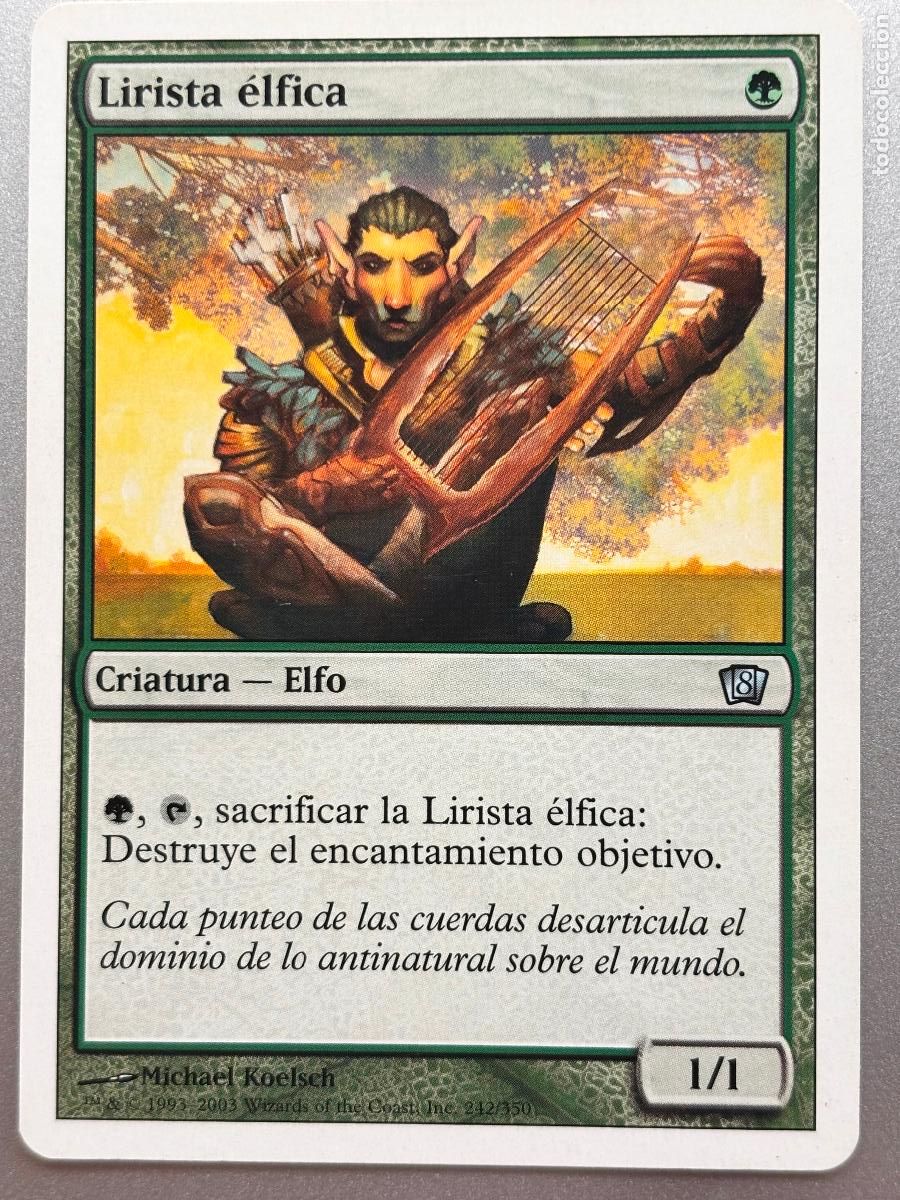 Trading Cards: MAGIC THE GATHERING - LIRISTA &Eacute;LFICA ( OCTAVA EDICI&Oacute;N )