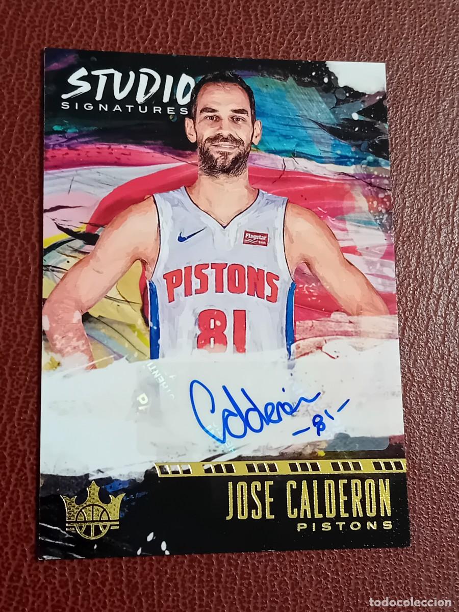 Trading Cards: Auto Card Jose Manuel Calder&oacute;n Detroit Pistons Court Kings 2018-19 numerada a 149