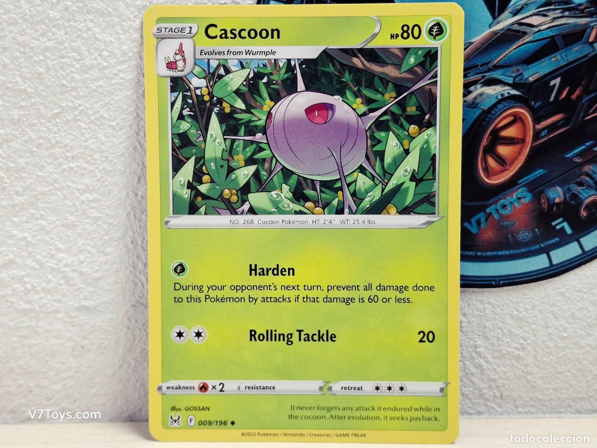 Trading Cards: Carta Cascoon 009 Pokemon Lost Origin EN