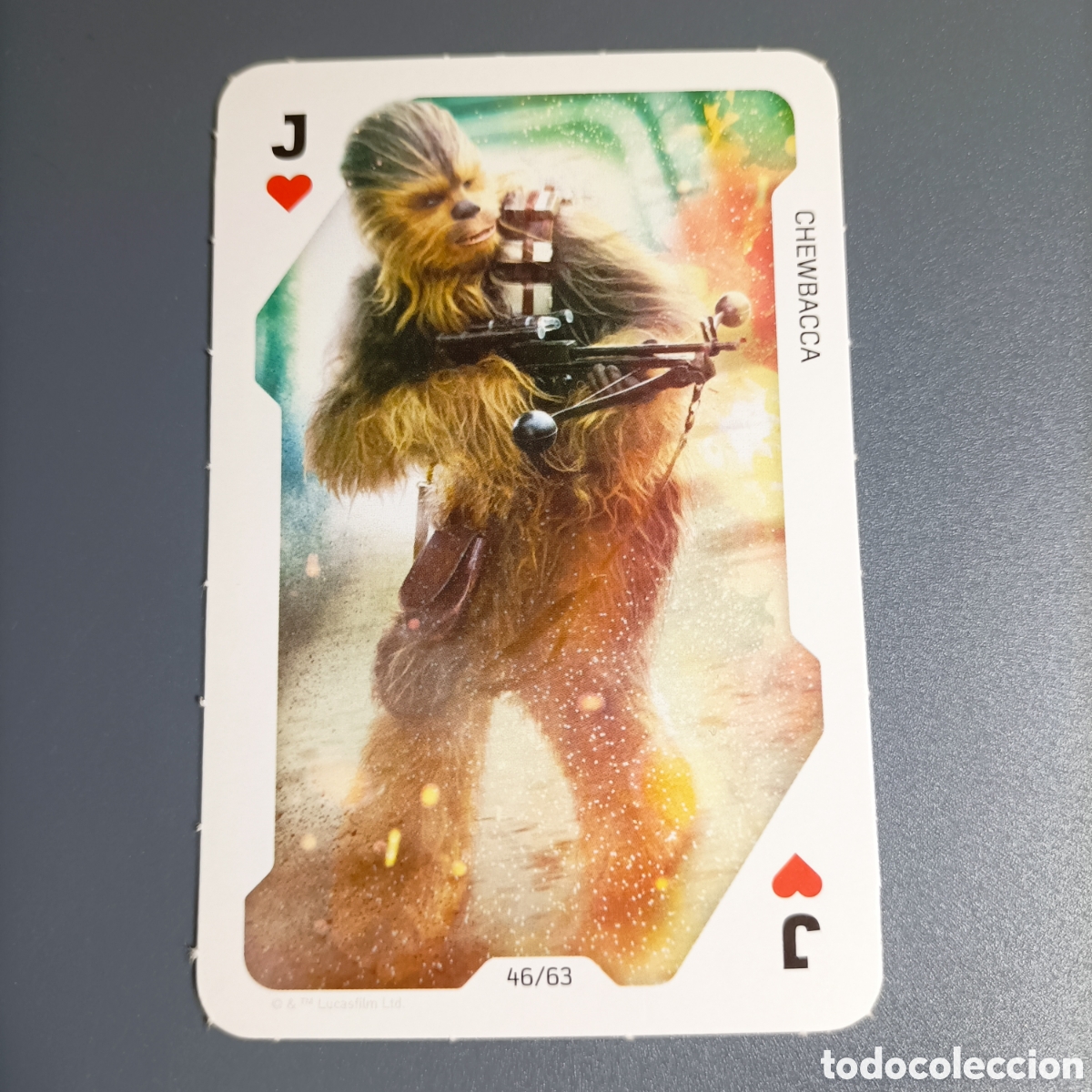 Trading Cards: STAR WARS CARREFOUR 2021 /JUEGO DE CARTAS / CROMO TRADING CARD №46/63 CHEWBACCA